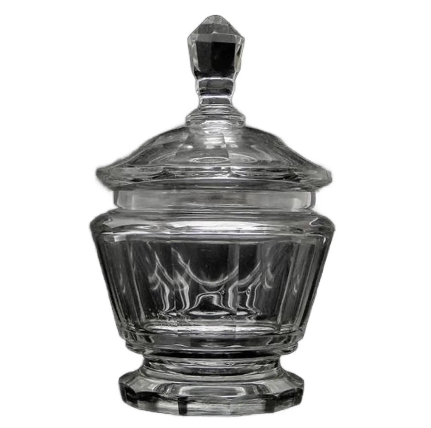 Art Deco bonbonniere, crystal, Moser, Czechoslovakia, 1930s