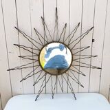 Large vintage 50's designer sun mirror