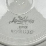 Set of 6 Sarreguemines dinner plates, Bermudes model – circa 1950