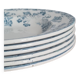 Service de 6 assiettes en terre de fer