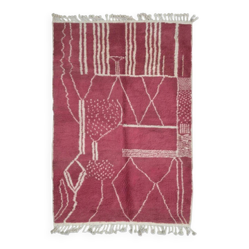 Tapis Rose Berbère - 7.6 x 4.92 ft / 232 x 150 cm