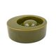 Mid-century green ceramic ashtray, Sicart Italy 1969