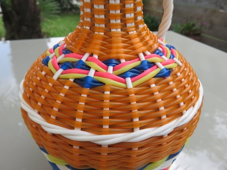 Viresa scoubidou bottle 60 70s