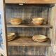 Raw teak sideboard