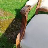 Paire de fauteuils anciens style louis xvi