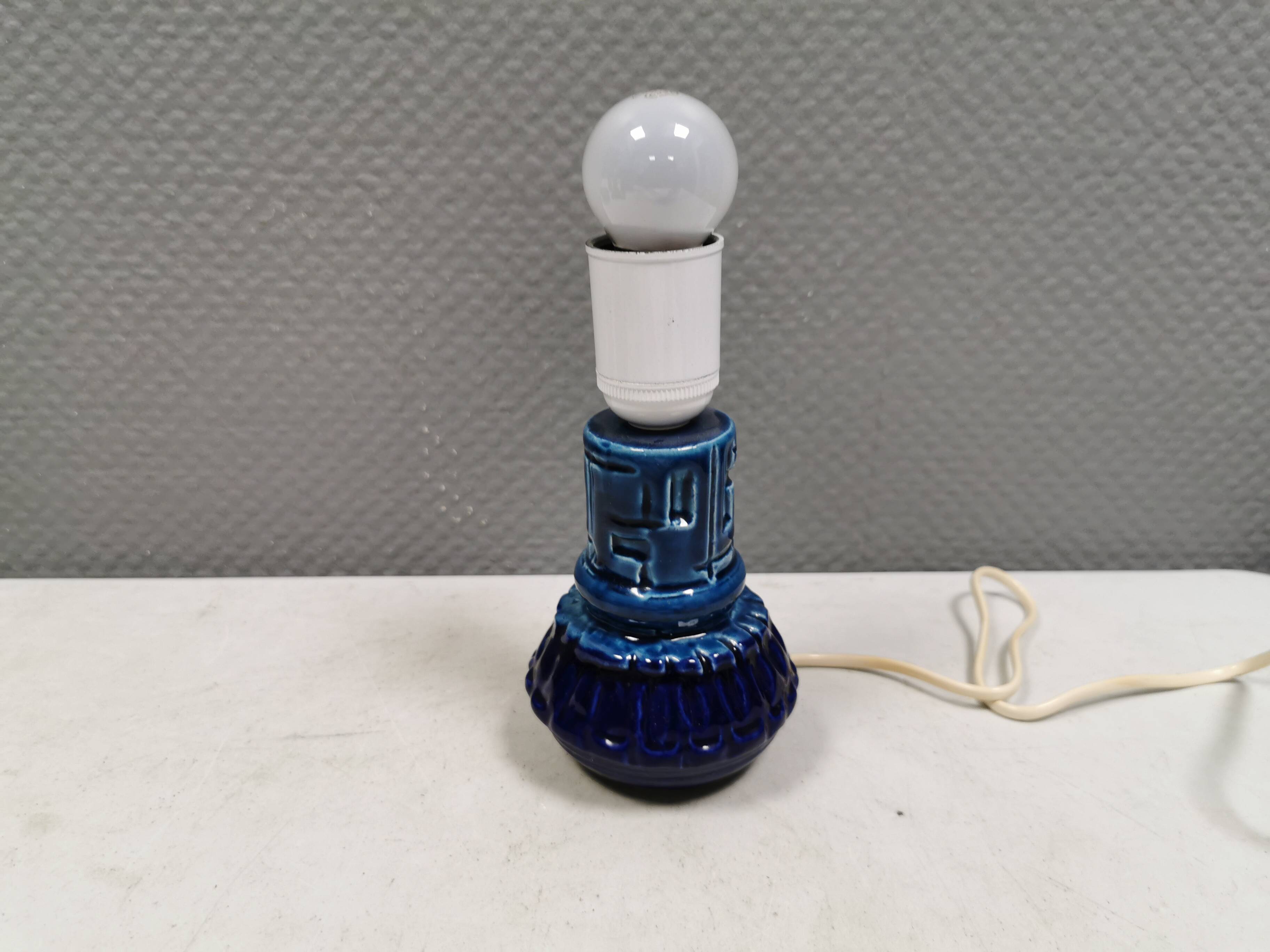 Small ceramic table lamp, Denmark 1970-80s.