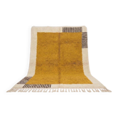 Handmade traditional natural wool rug size 2/3 m