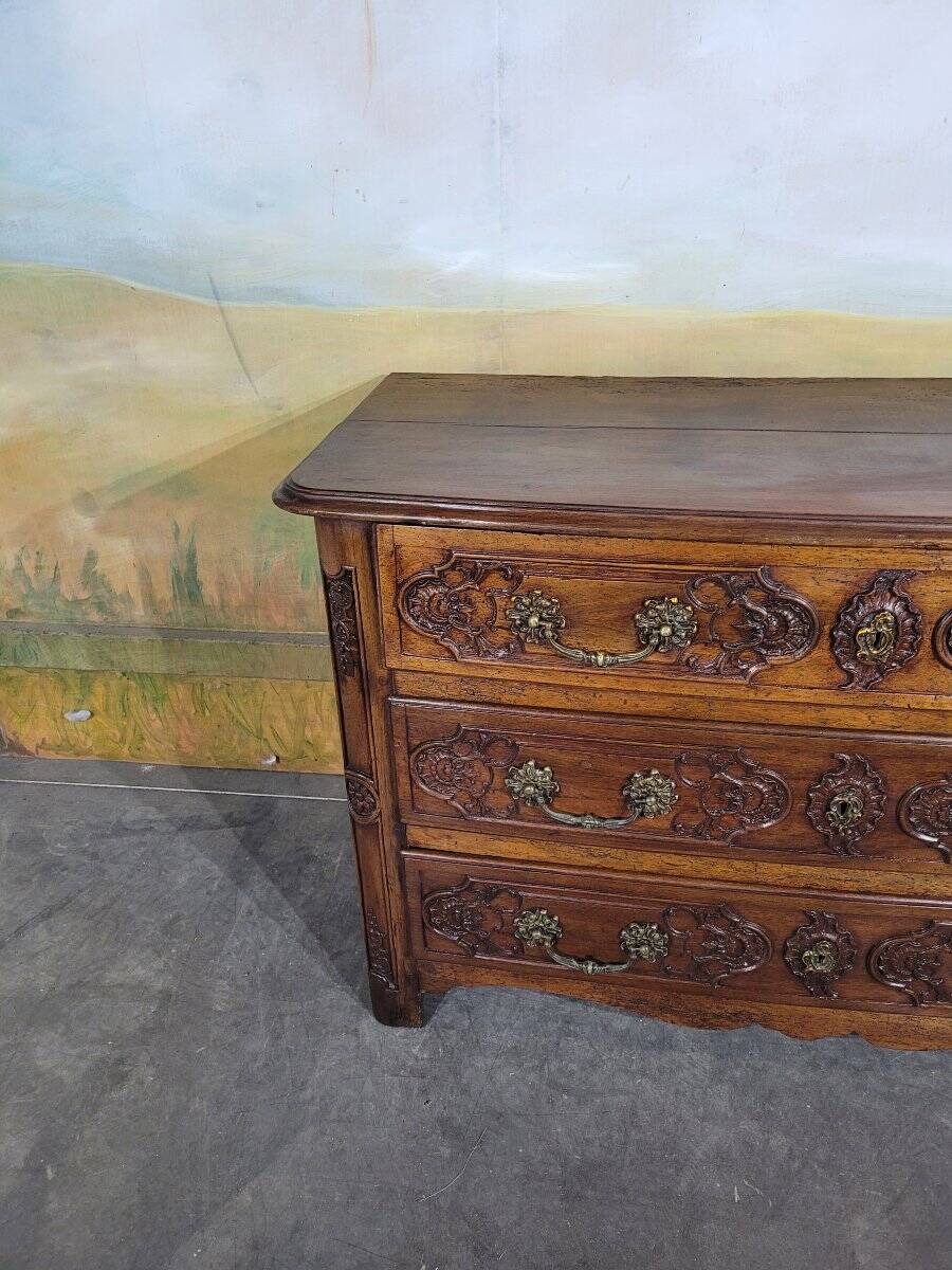 Louis XV walnut commode