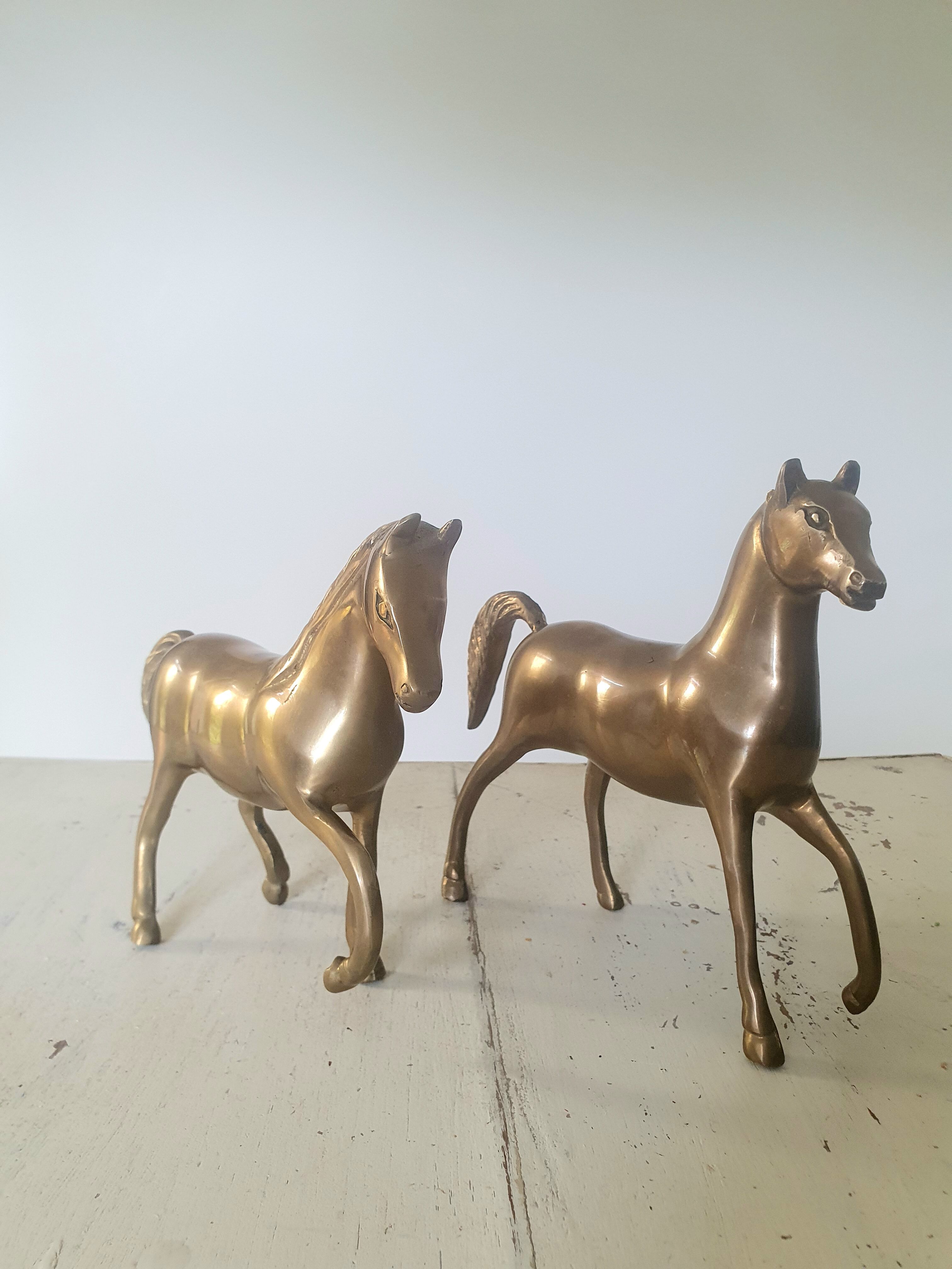 Chevaux en laiton