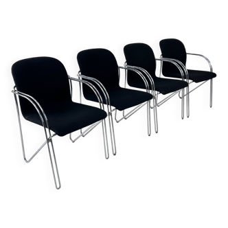 Chaises danoises en fil de fer par Alfred Homann pour Gispen, années 1970