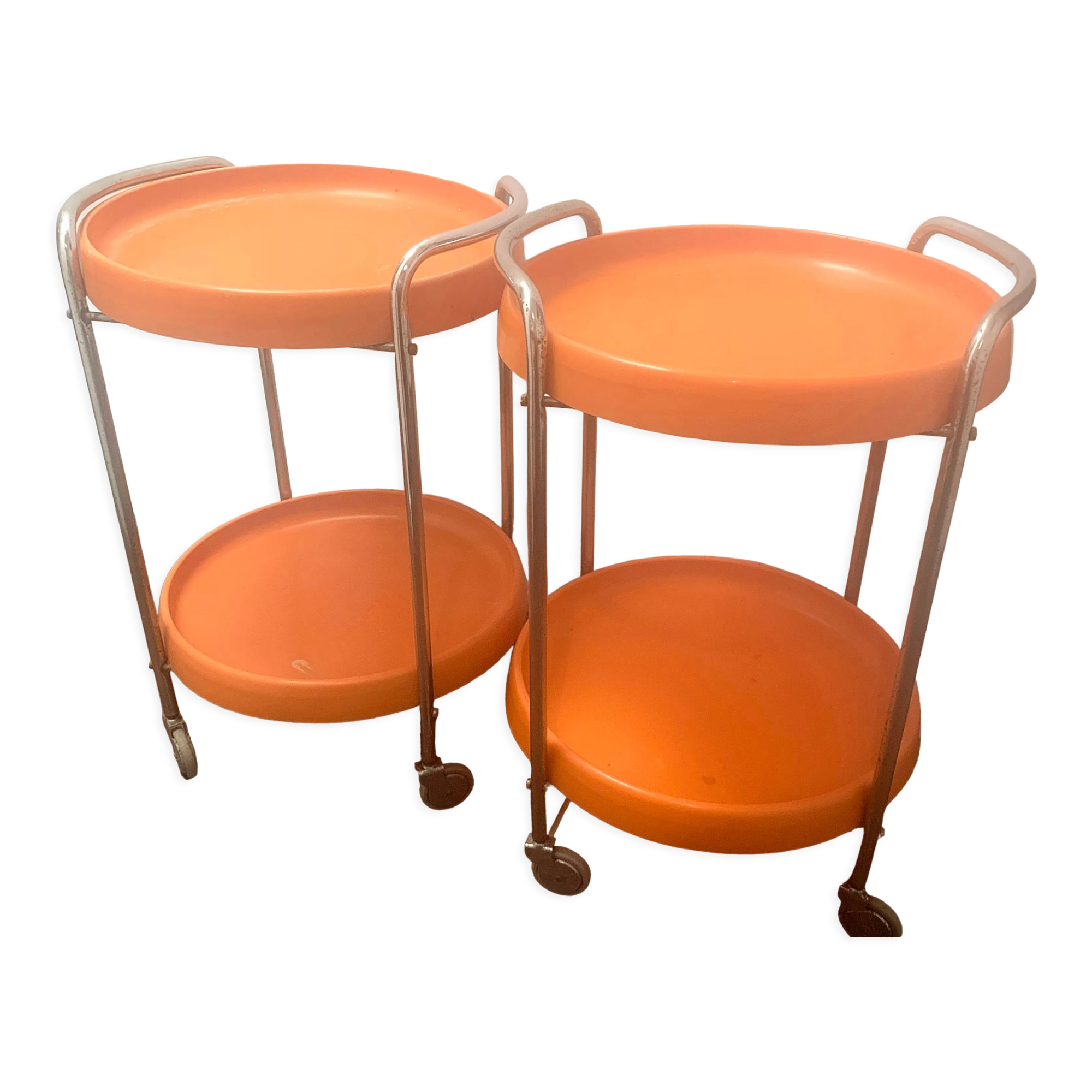 Duo de dessertes 70's
