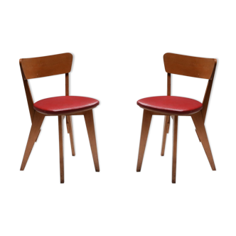 Pair of Dutch modernist chairs by Wim den Boon - 1947