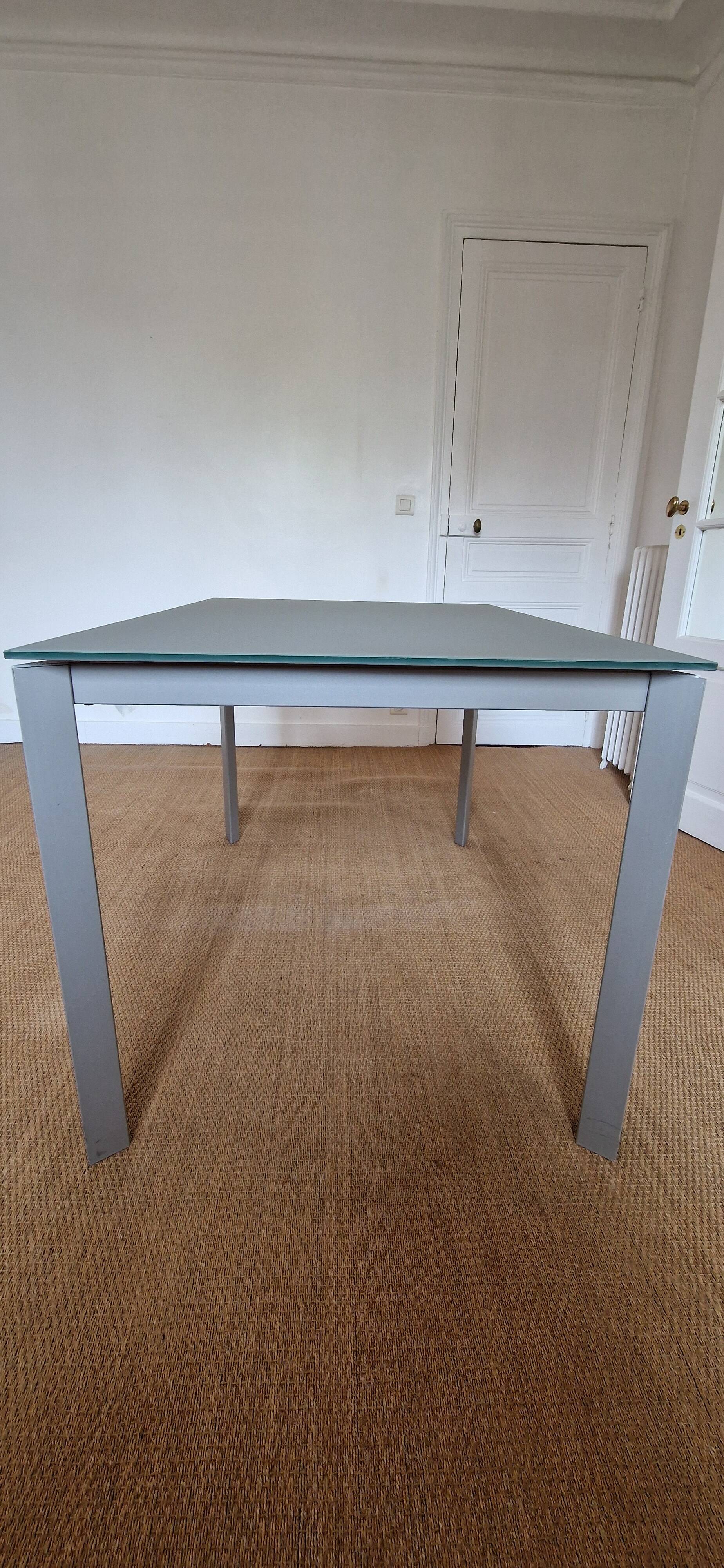 Dublino glass table by Bontempi