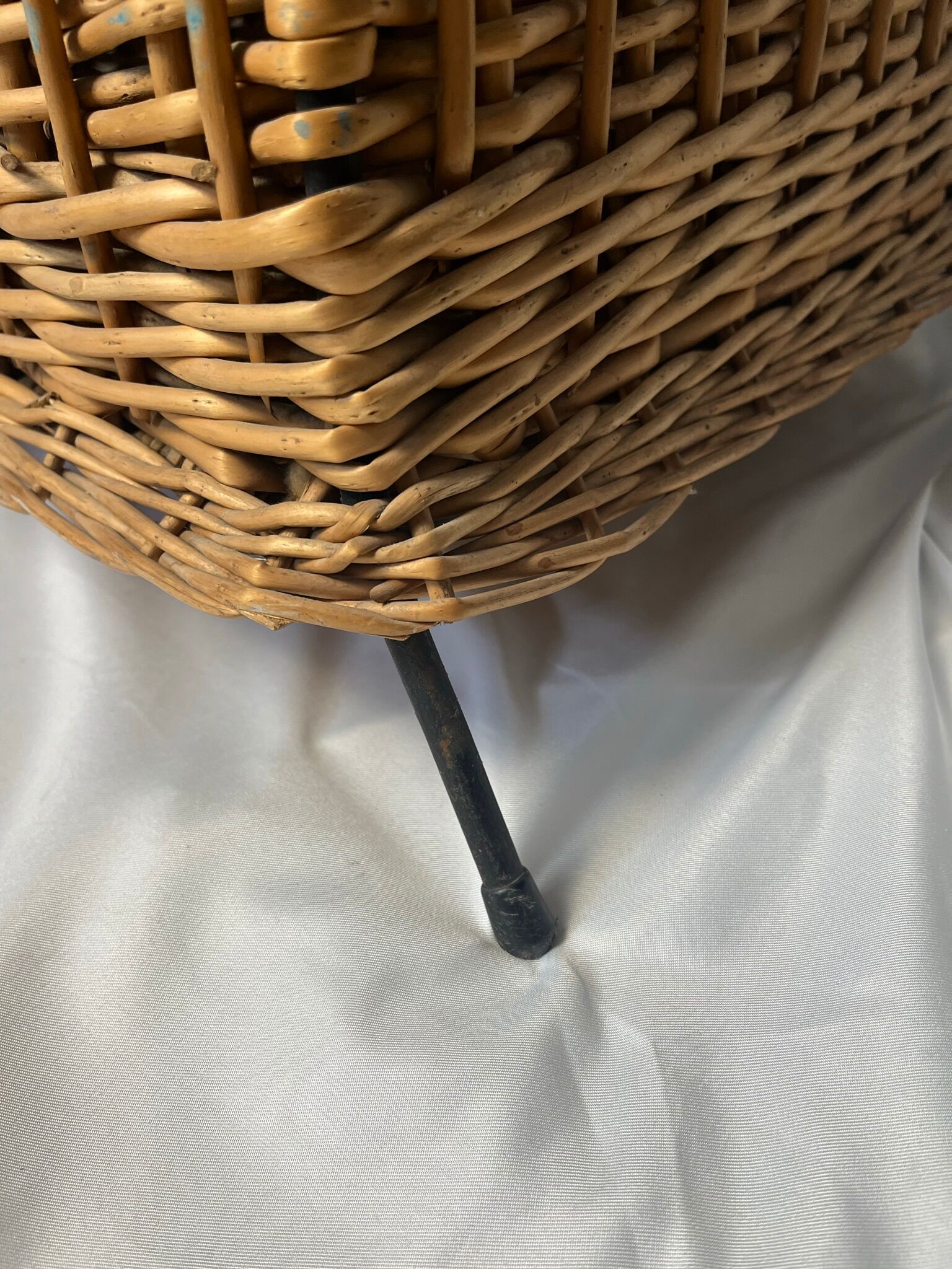 Vintage rattan chest bench child circa 1960