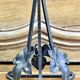 Old small Art Deco lamp 1930 golden basin Ezan one
