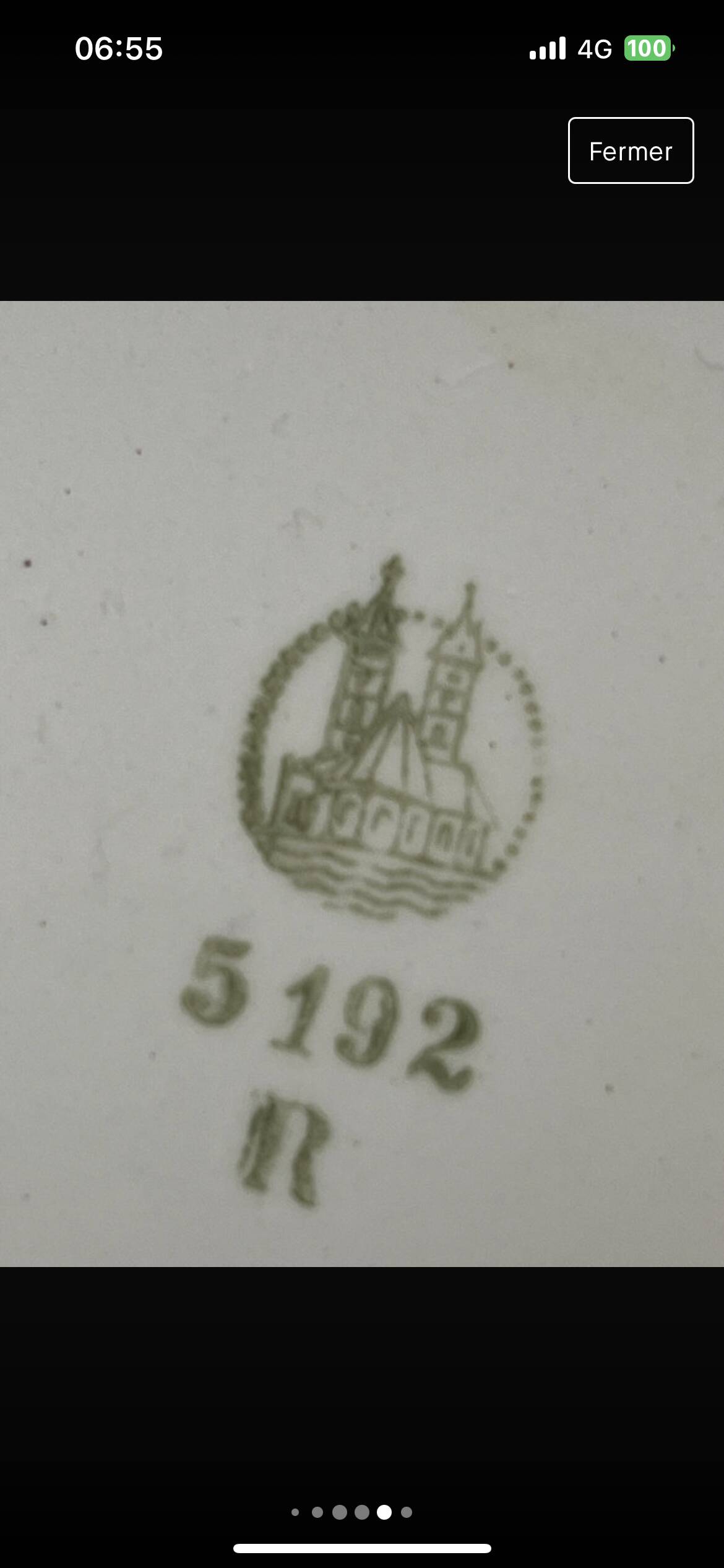 Earthenware tray 40s