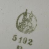 Plateau en faïence année 40