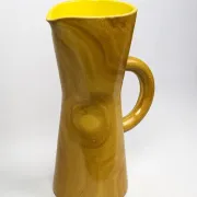 Large jug Robert Dupanier, glazed ceramic faux olive wood