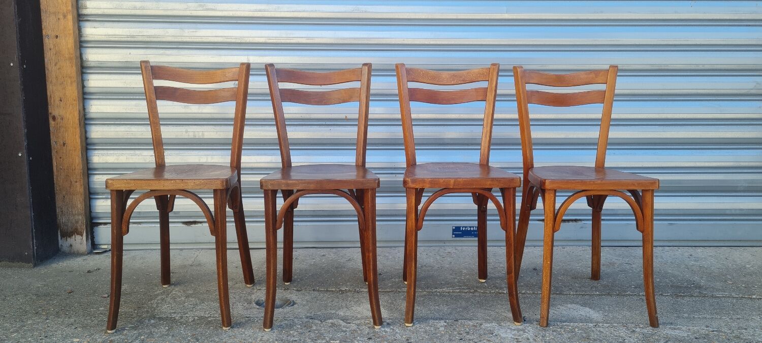 Set of 4 Baumann bistro chairs