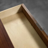 Vintage classic mid-century danish scandinavian modern teak bilateral desk, 1960s