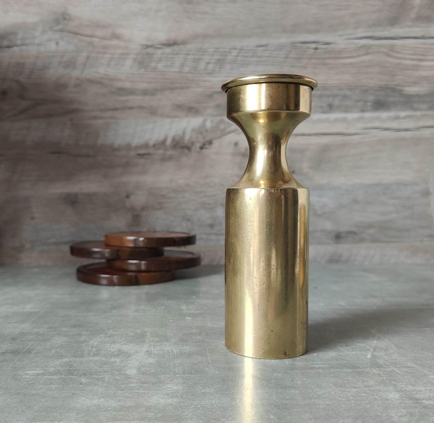 Brass candle holder