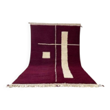 Handwoven pure wool Berber rug, size 200 x 300 cm