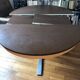 Formica round extendable table