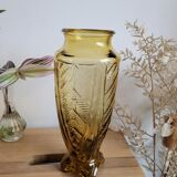Art Deco vase molded glass