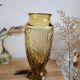 Vase art déco verre moulé