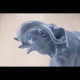 Light blue ceramic elephant