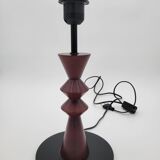 Luminor lamp base in vintage metal and wood