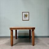 Art Deco extendable oak table, renovated