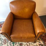 Leather club chair