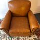 Leather club chair