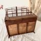 Antique wooden and steel birdcage