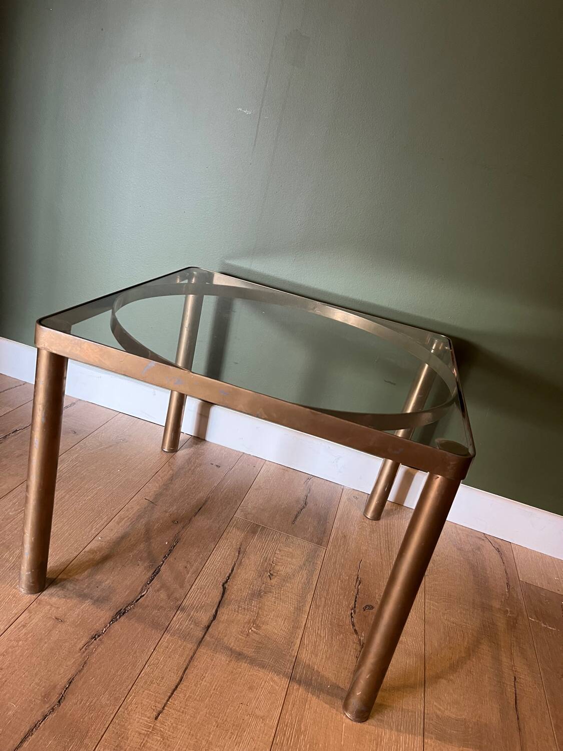 Vintage gold coffee table