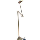 Articulated halogen lamp in chrome-plated brass – 1990s design – Italy