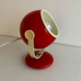 Red 70s eyeball table lamp
