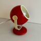 Red 70s eyeball table lamp