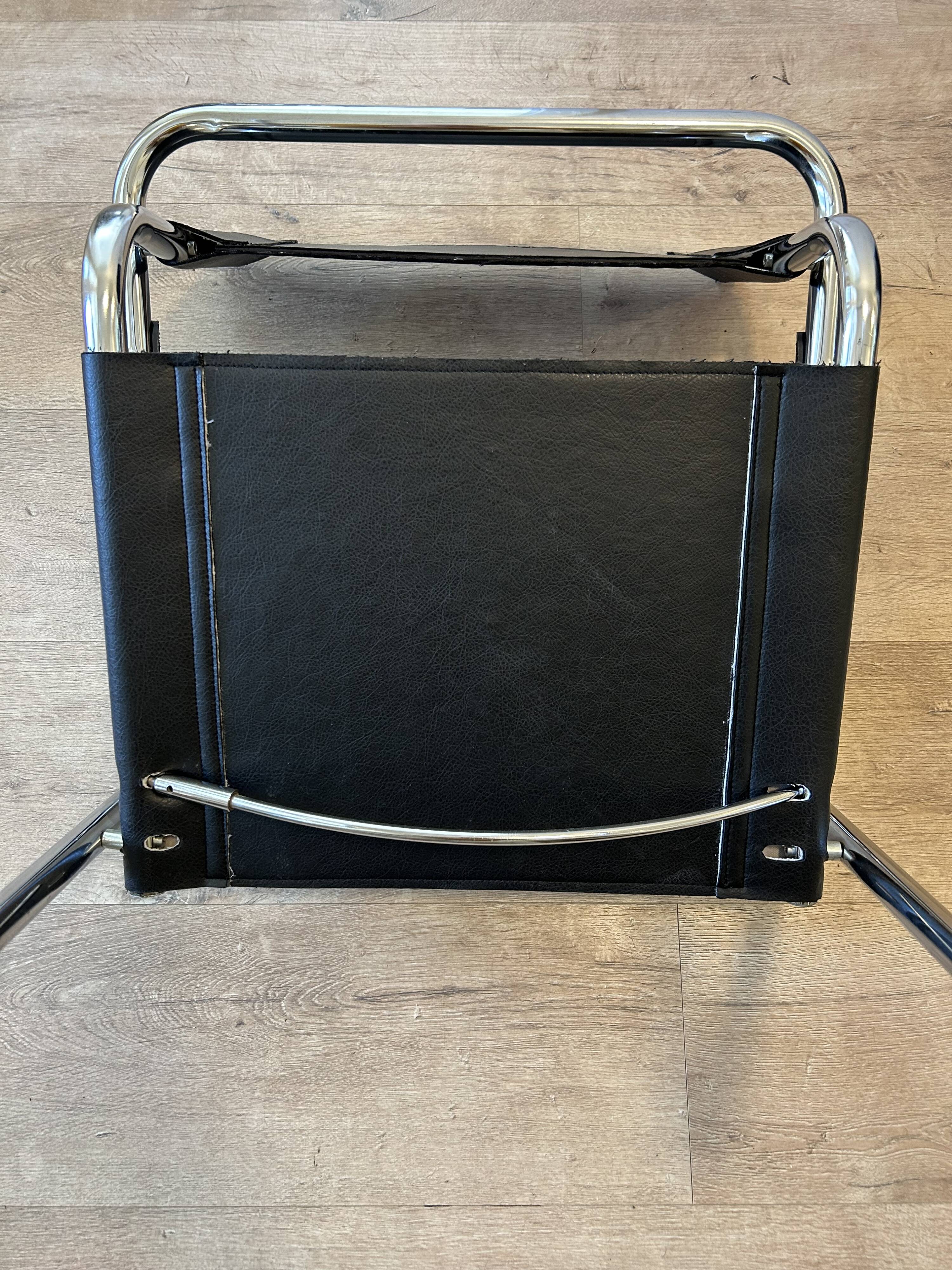 Vintage Cantilever Mart Stam S 34 Inspired  Desk Chair, Italy 1980’s