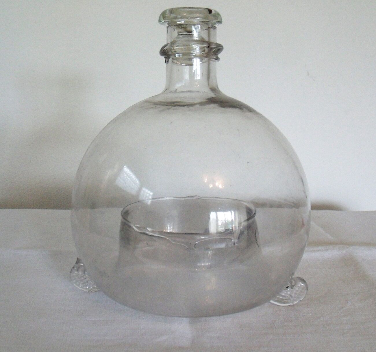 Former blown glass trap jar