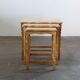 Vintage 1970s set of 3 Nesting / Stacking Oak Tables, style of Henning Kjær