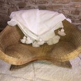 Fauteuil lotus de méditation en osier