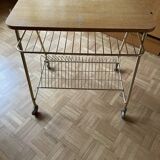 Serving trolley, metal side table