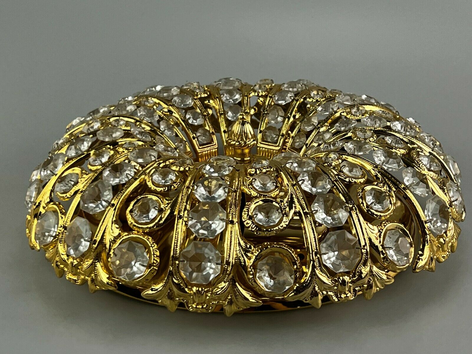 60s 70s lamp Peris Andreu S.A. Riper Plafoniere ceiling lamp Brass Glass