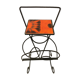Wrought iron newspaper holder