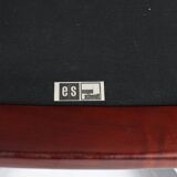 Pair of leather visitor armchairs by Eugen Schmidt