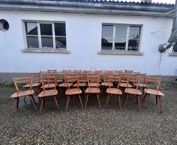 30 chaises bistrot anciennes de style scandinave