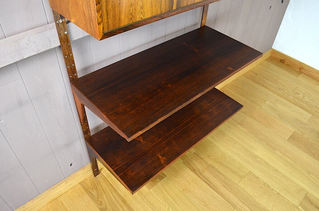 Danish wall system in Rio Poul Cadovius rosewood 1960