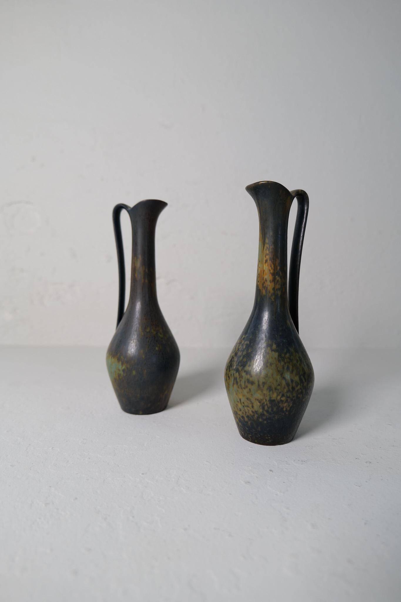Collection of 3 ceramic vessels by Gunnar Nylund Rörstrand Sweden, 1950s